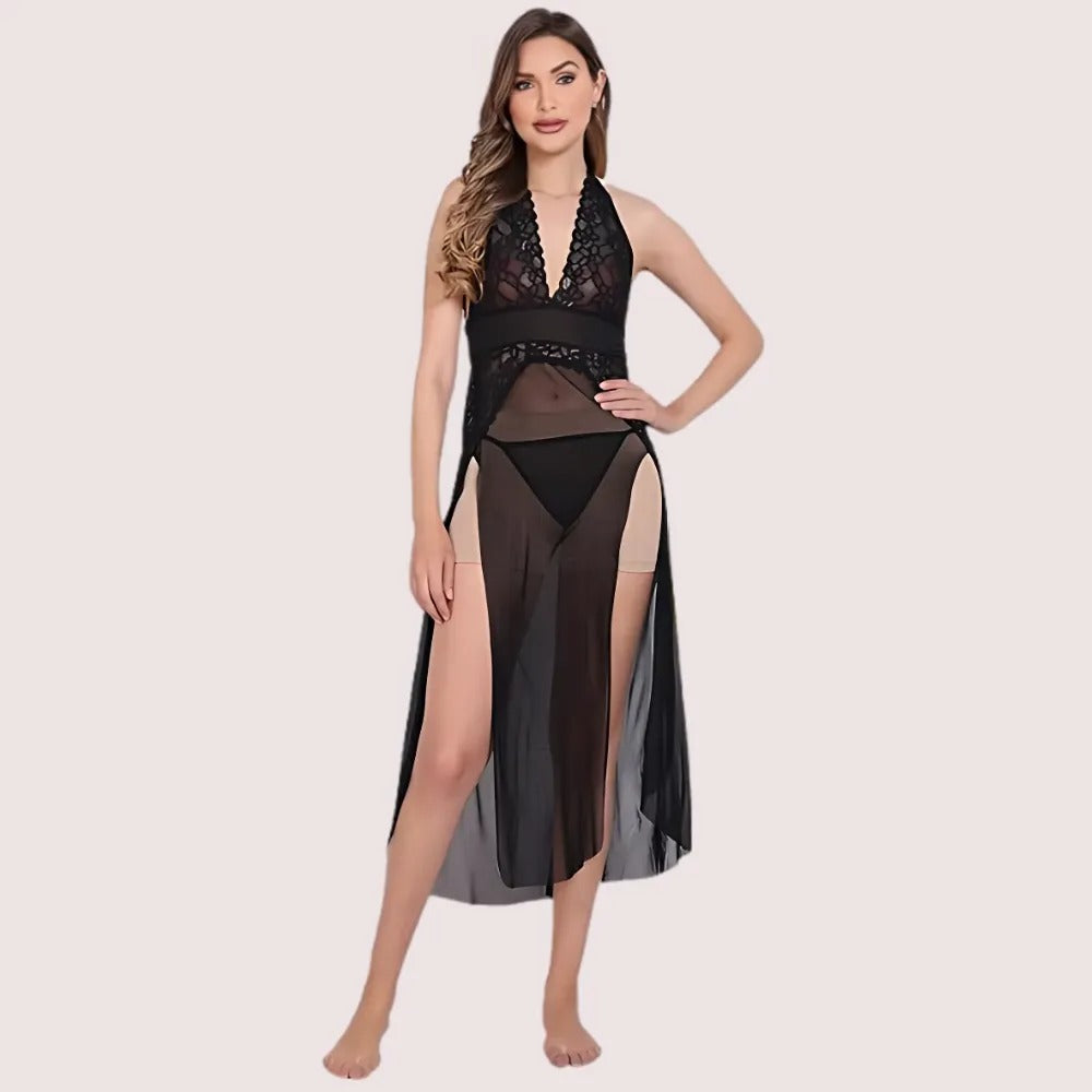 Sensual Mesh Nightgown for Women