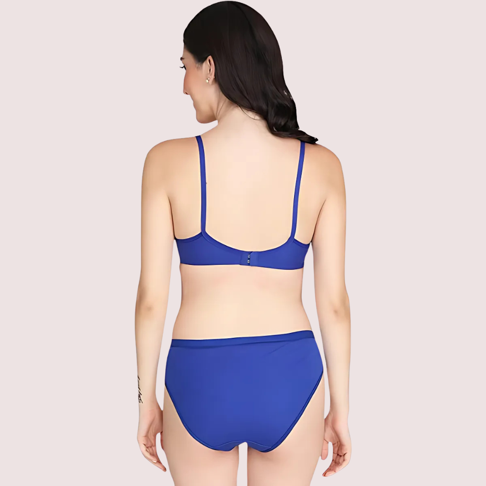 Non-Padded Bra Panty Set for Women (2 pack)