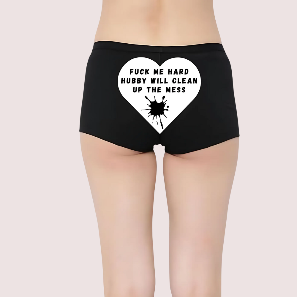 Personalized Naughty Text Panties for Her