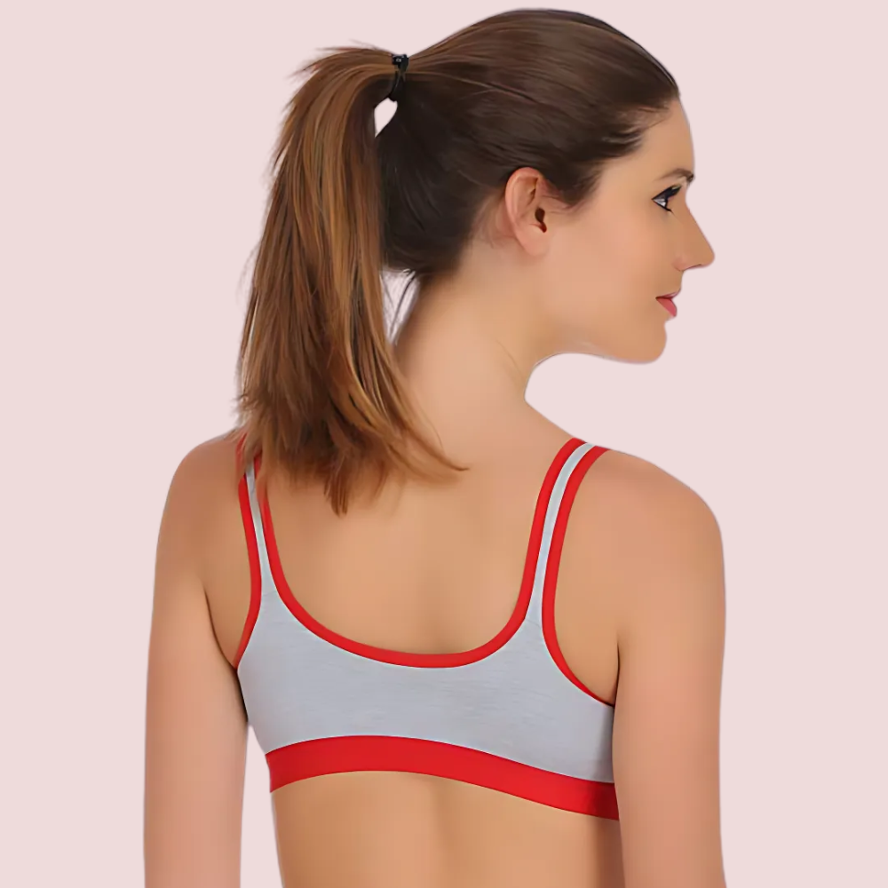 Non-Padded Medium Impact Sports Bra (Pack of 2)