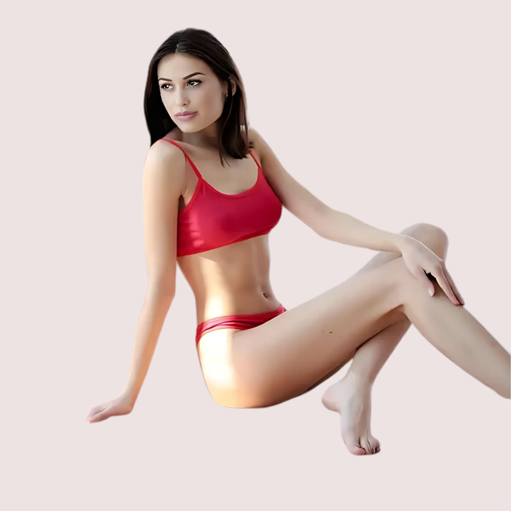 Full Coverage Smooth Red Cotton Bra Panty Set