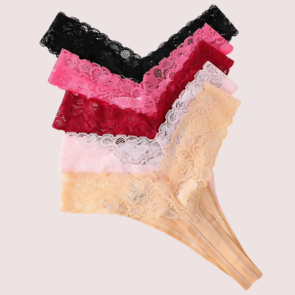 Beautiful Seamless Lace Panties Pack (of 5)