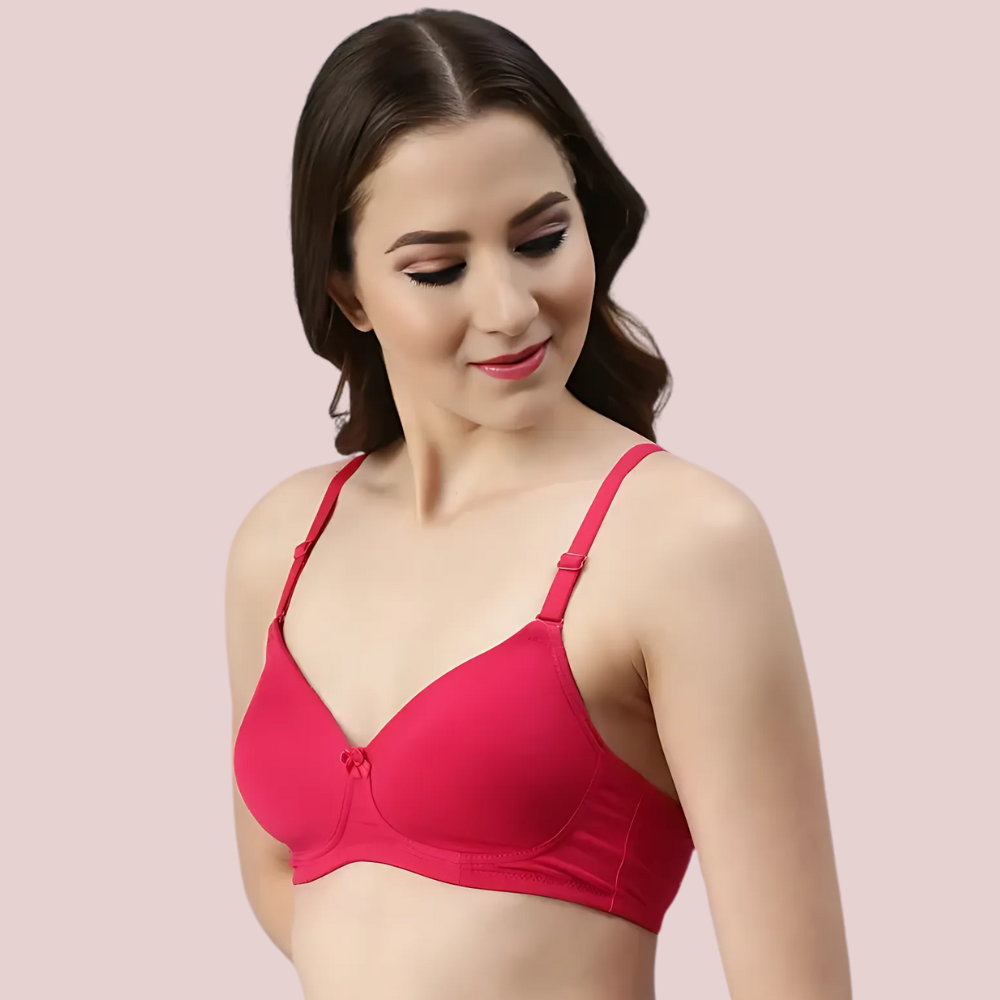 Passion Plunge – Red Seamless Padded Bra