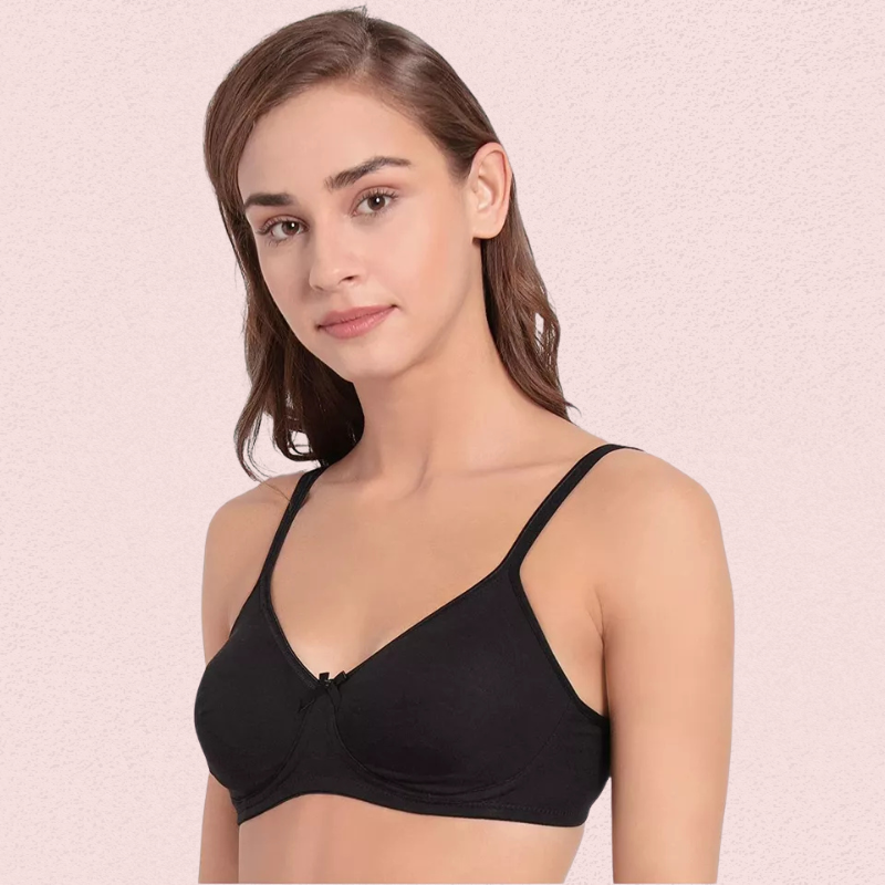Lightweight Non-Wired Cotton Bra (Pack of 2)