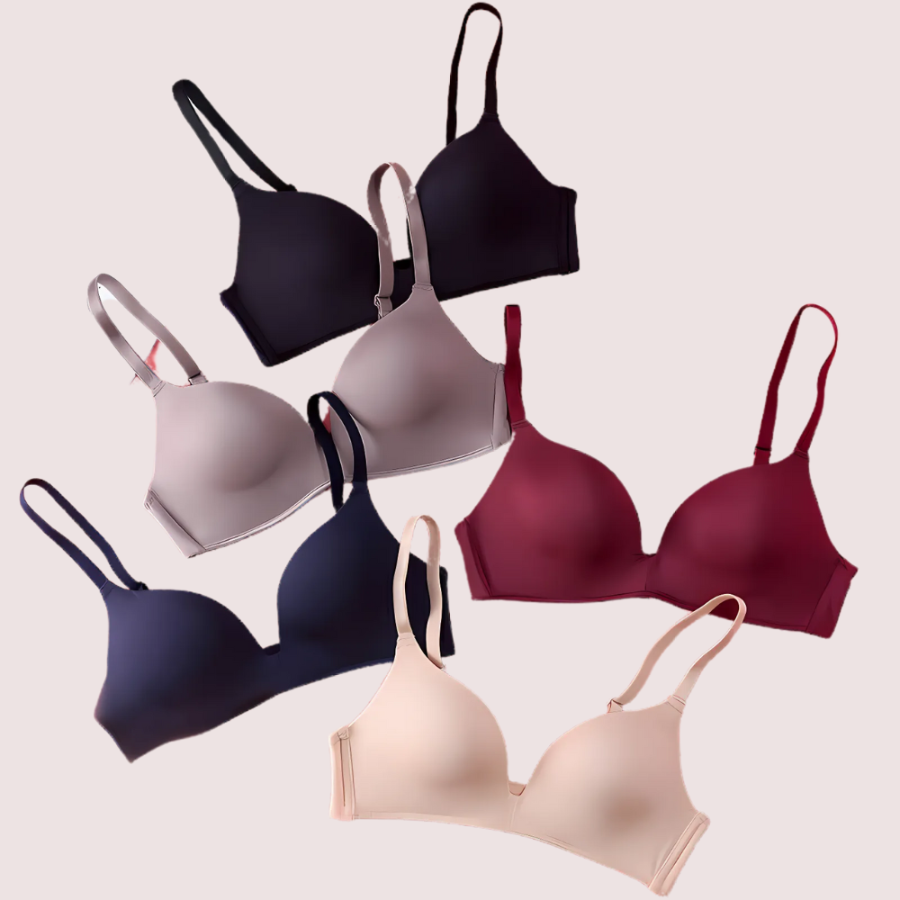 2 Pack Luxury seamless padded push up bra