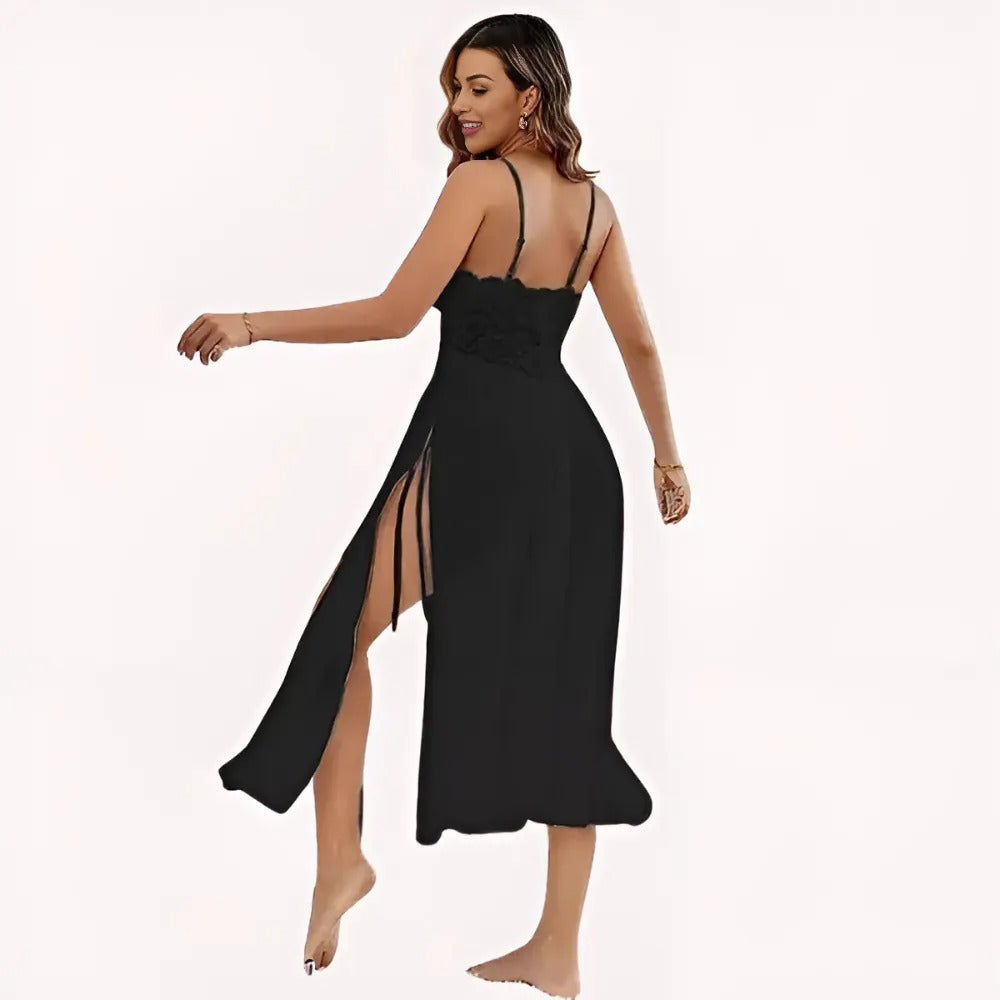 Romantic Black Babydoll Nightwear