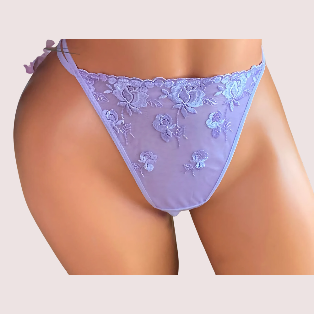 Ultra Luxury Silk Satin Lace Briefs Gift Box