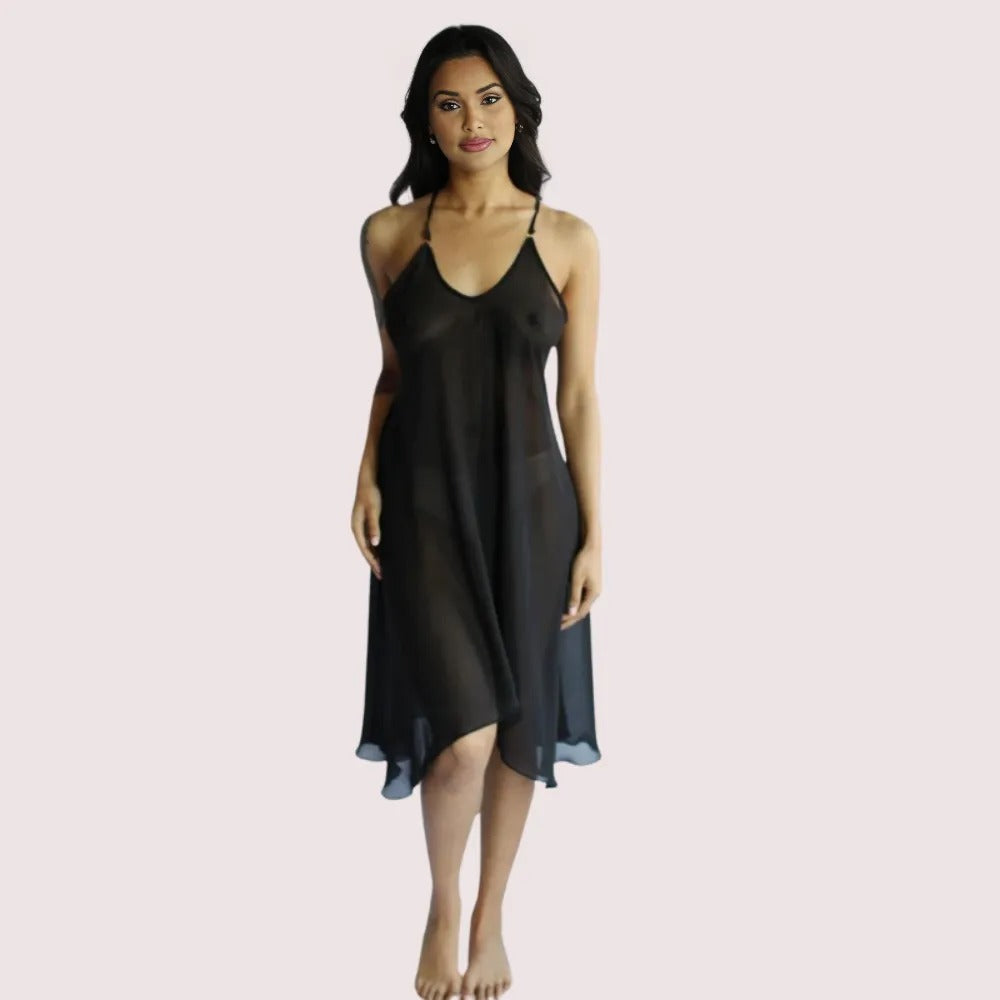Blushing Bride Sheer Nightgown โ Plus Size