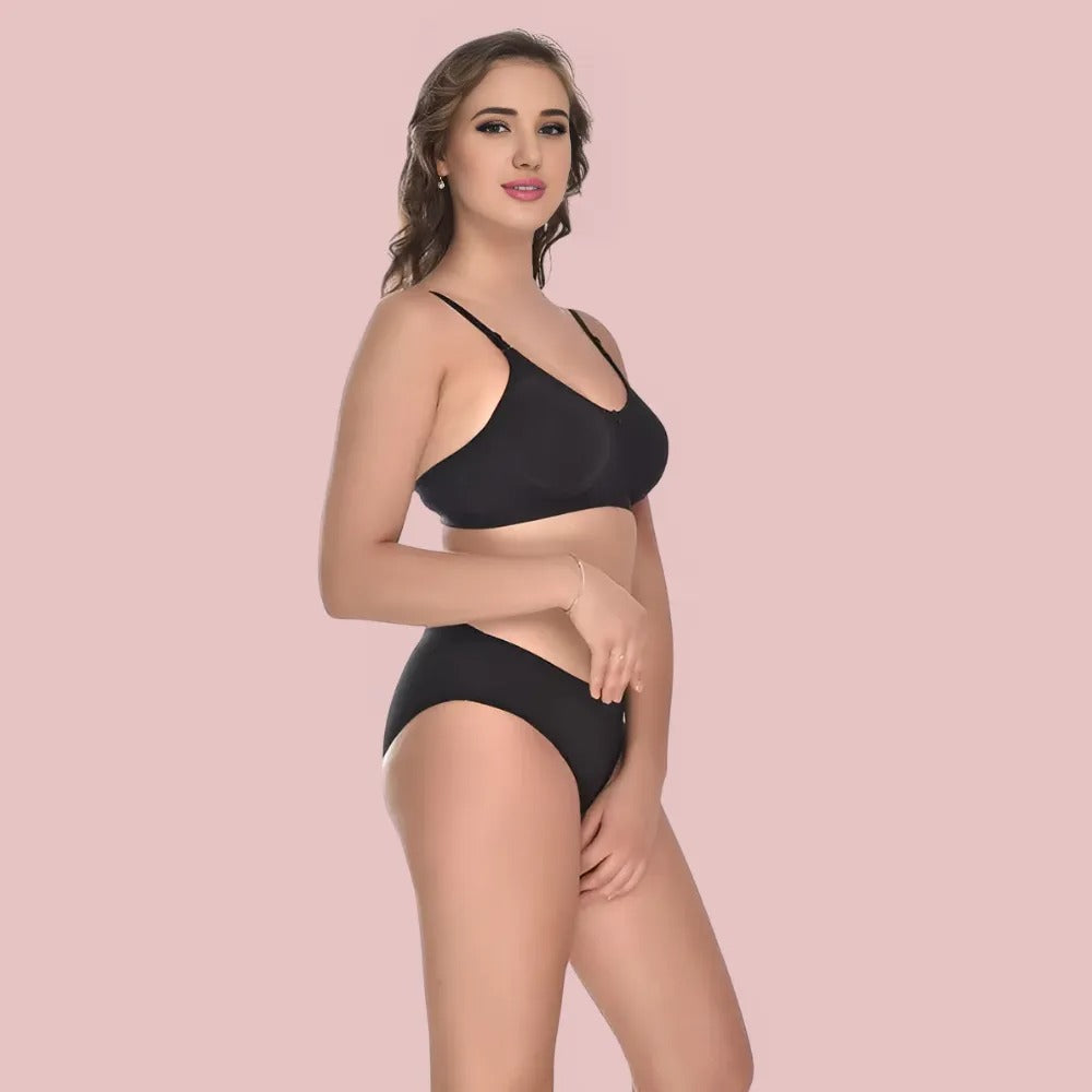 Soft Ease Cotton Comfort – Bra & Panty Set (2-Pack)