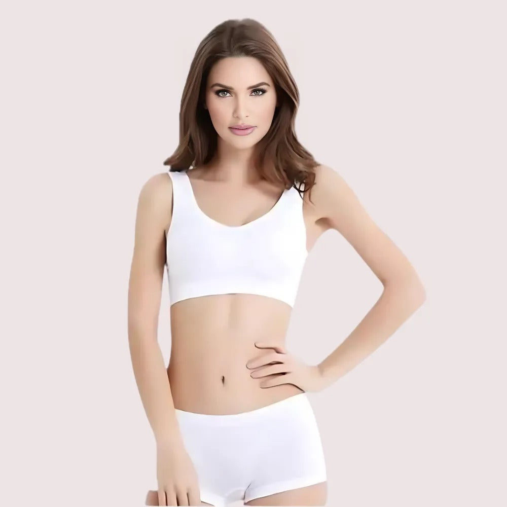 Contrast Medium Support Sports Bra Twin Pack