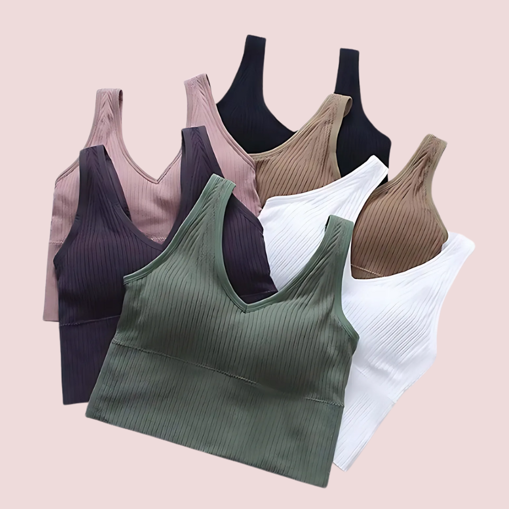 High Impact Padded Longline Sports Bra (Pack of 2)