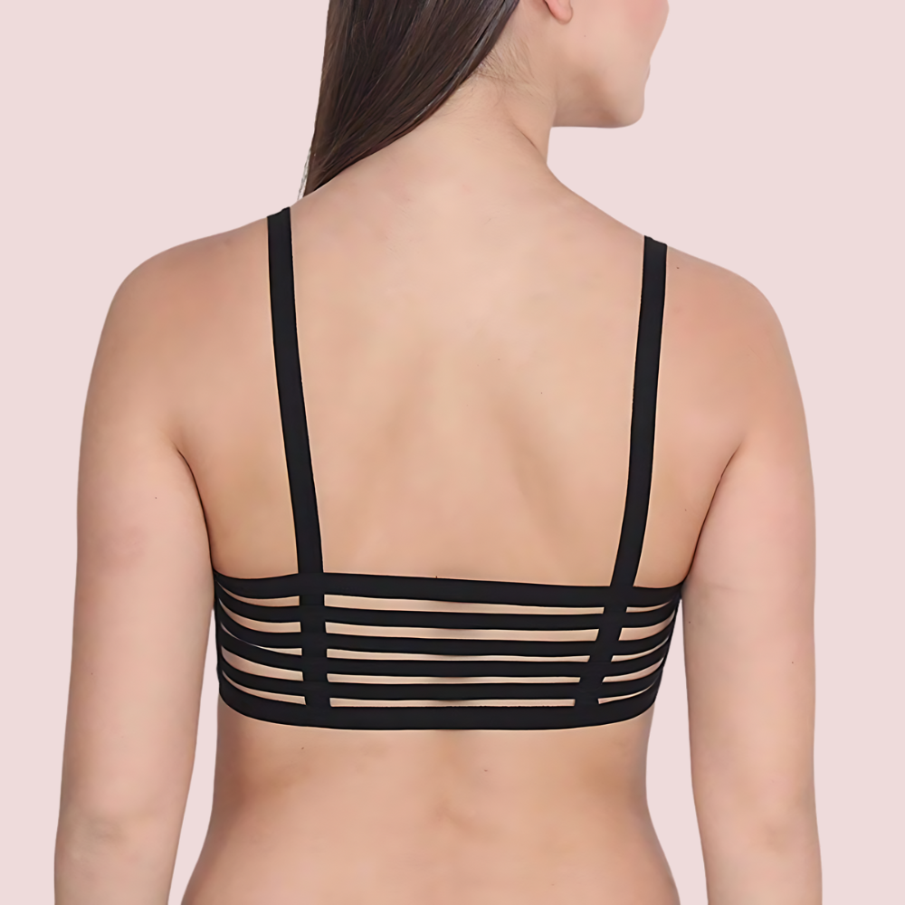 Back Stripe Bralette Bra (Pack of 2)