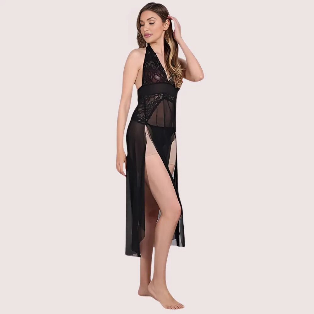 Sensual Mesh Nightgown for Women