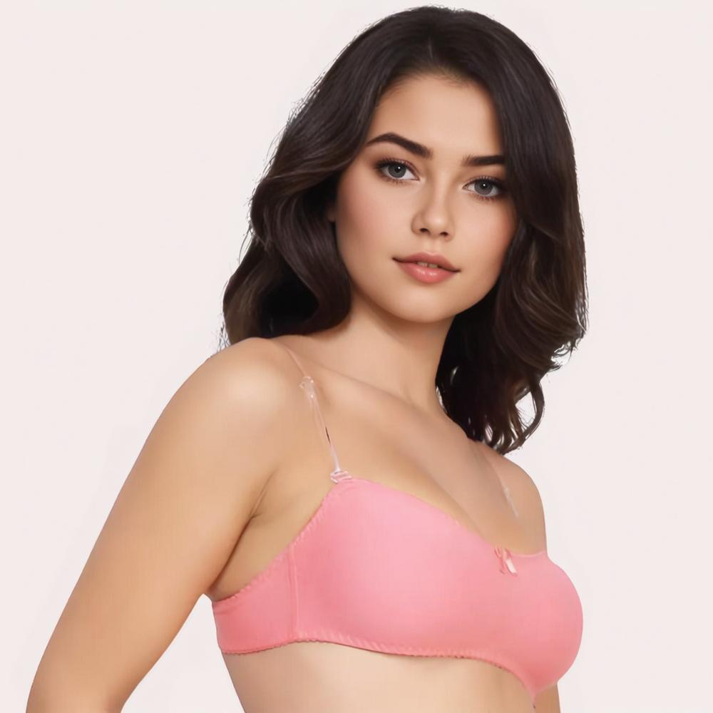 BreezeBare Duo – 2-Pack Summer Cotton Bra with Invisible Straps