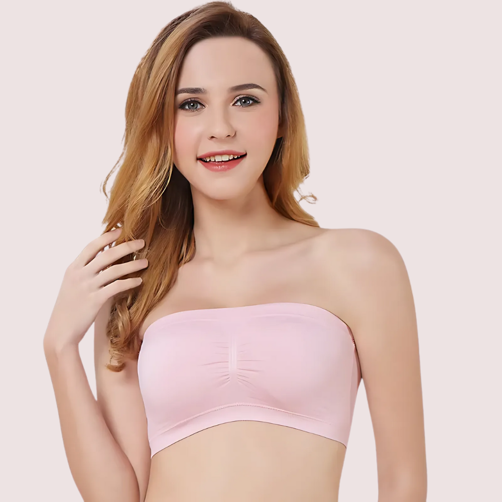 Pack of 2- Seamless Padded Tube Top Bras