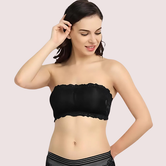 Soft and Stretchable Wirefree Tube Top Bra for Comfort