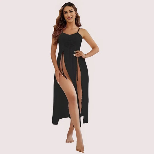 Romantic Black Babydoll Nightwear