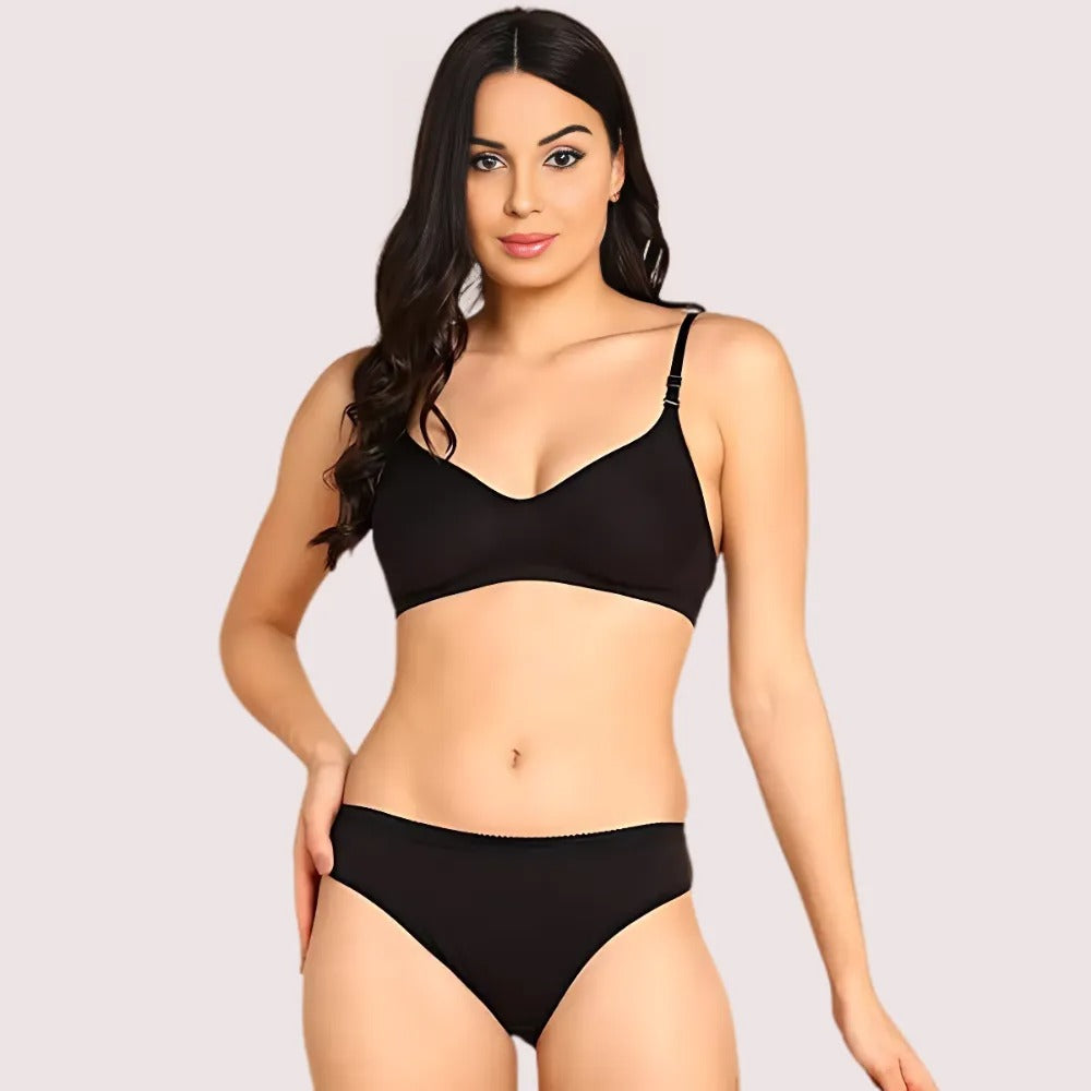 Breathable Cotton Lingerie Set for Her (2 pack)