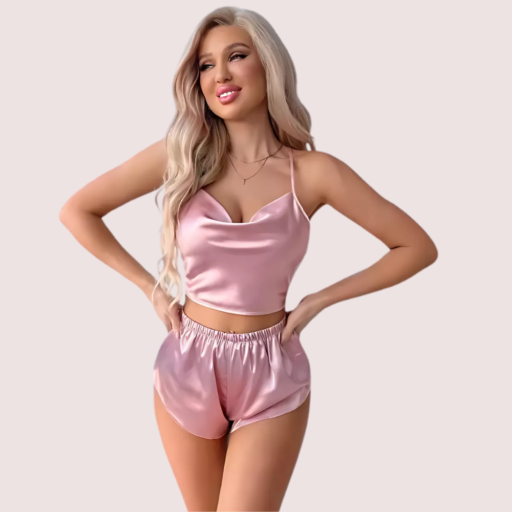 Luxury Silk Camisole & Shorts Set