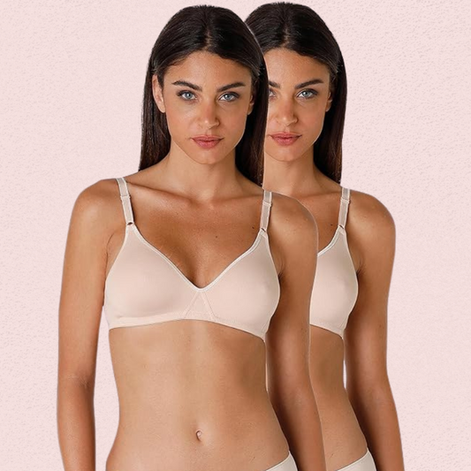 Lightweight Cotton Bra Non-Padded (Pack of 2)