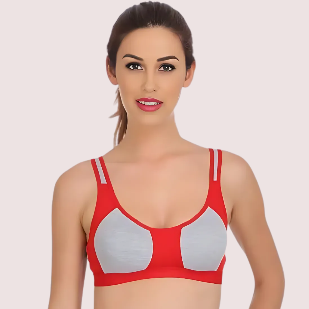 Medium Impact Sports Bra Panty Set (Pack of 3)