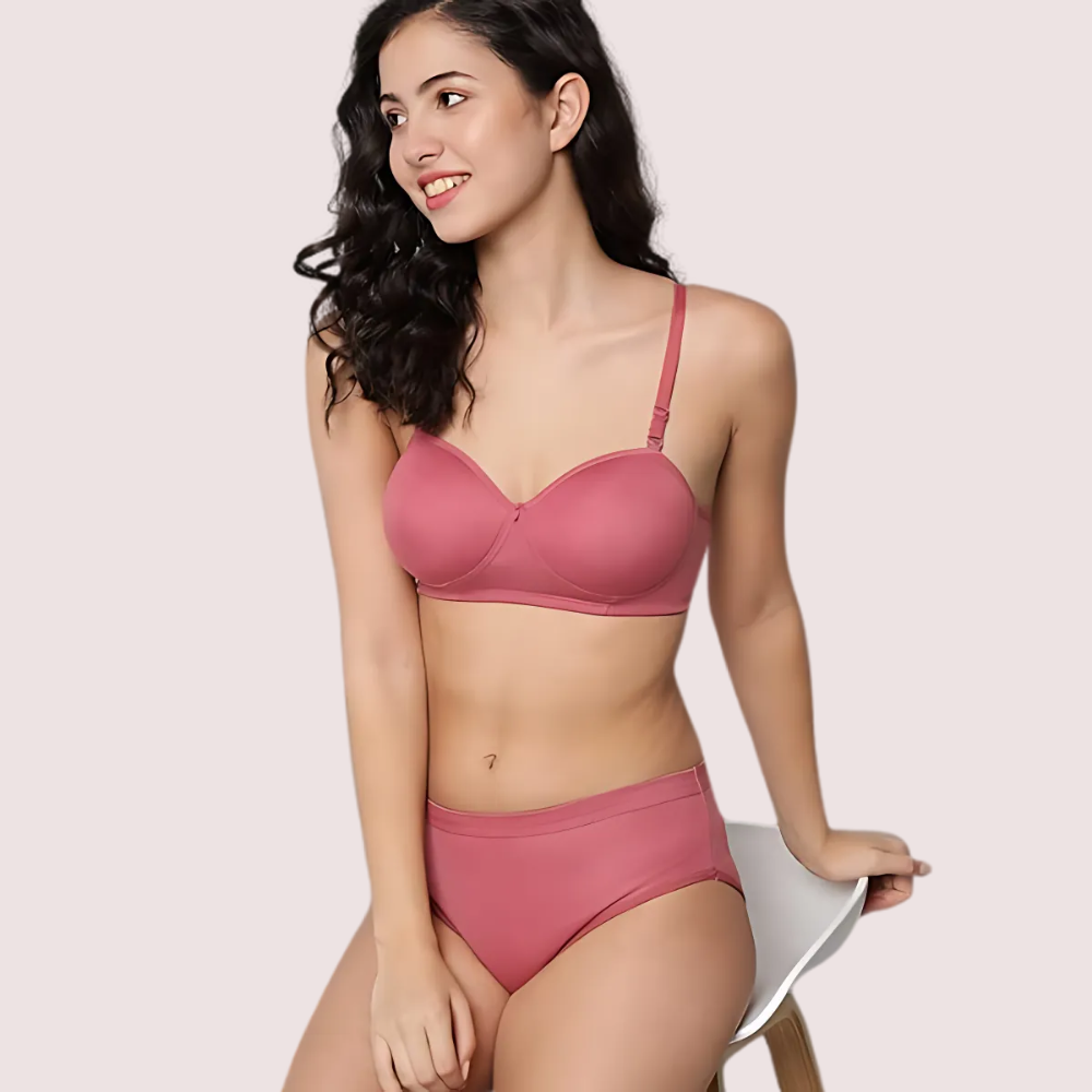 Casual Chic Cotton Bra Panty Set (2 pack)