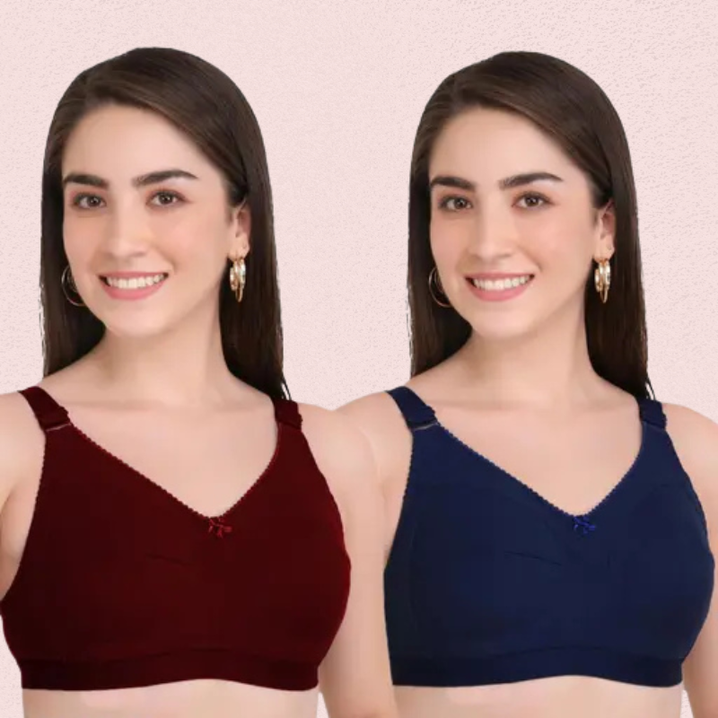 Women’s Full Coverage Daily Wear Bra Set – Pack of 2