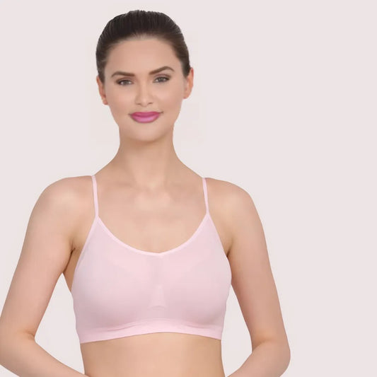Blush Comfort Light Pink Non-Padded Bra (Pack of 2)