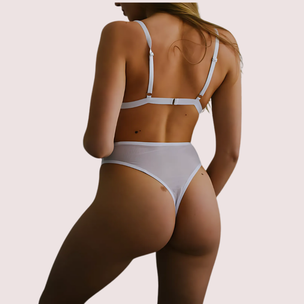 See-Through Bridal Bra Set