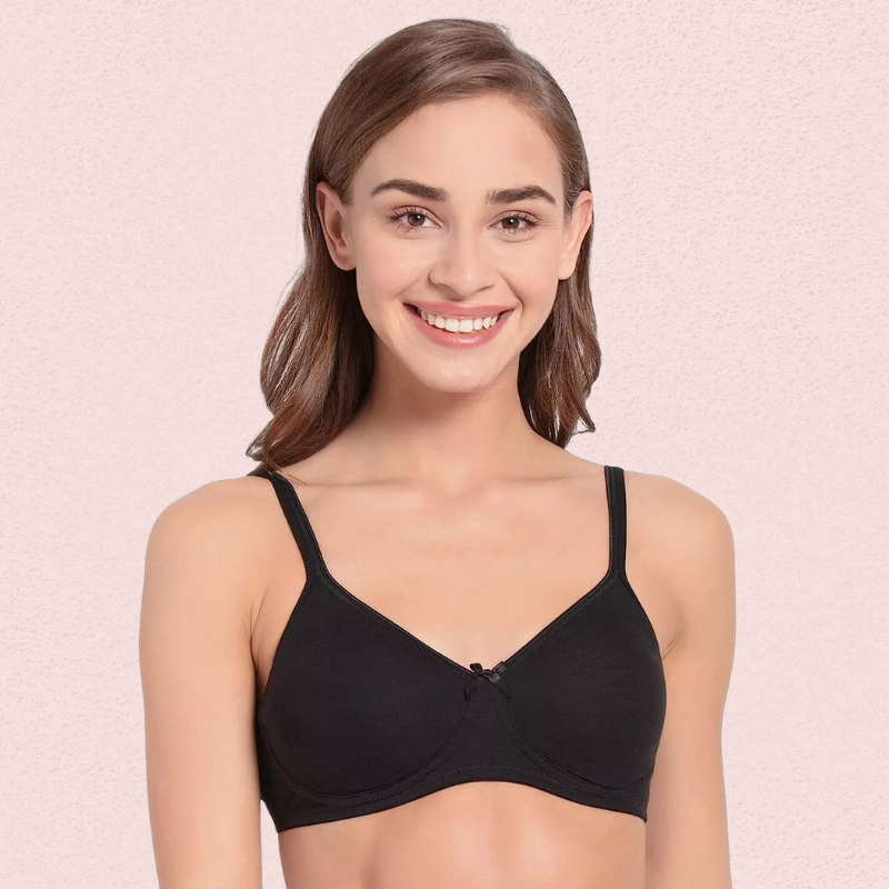 Ultra-Soft Cotton Non-Wired Bra for Women – Set of 2