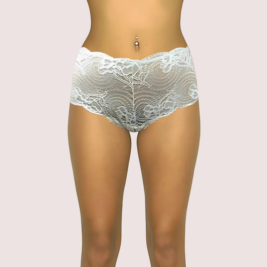 Female Floral Daisy Lace Boyshorts