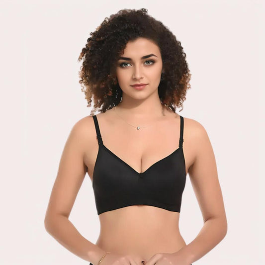 Velvet Touch – Black Lightly Padded Bra