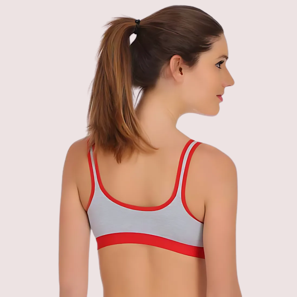 Medium Impact Sports Bra Panty Set (Pack of 3)