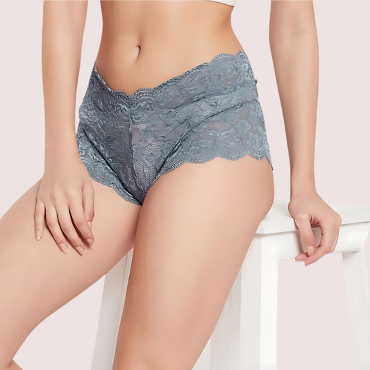 Lace Solid Women's Boy Shorts