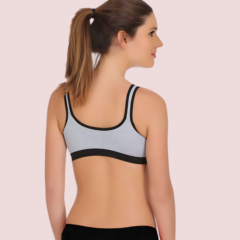 Non-Padded Medium Impact Sports Bra (Pack of 2)