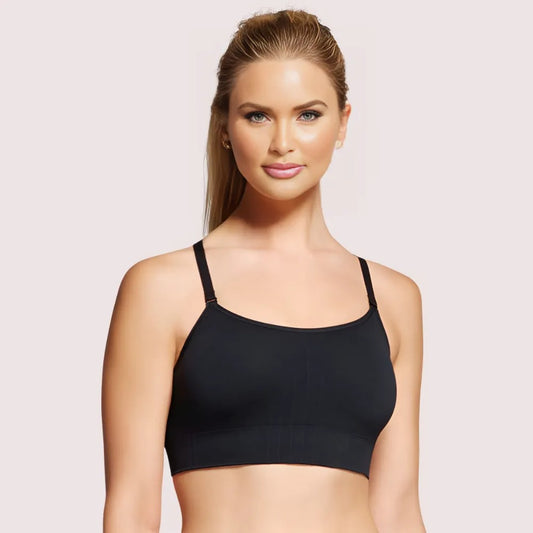Female Black Spaghetti Straps Cami Bra