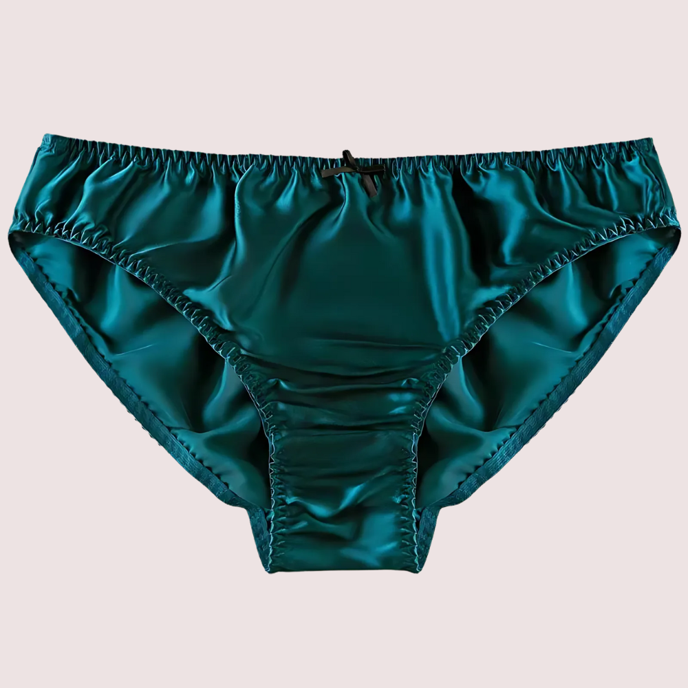Ultra Luxury Silk Satin Lace Briefs Gift Box