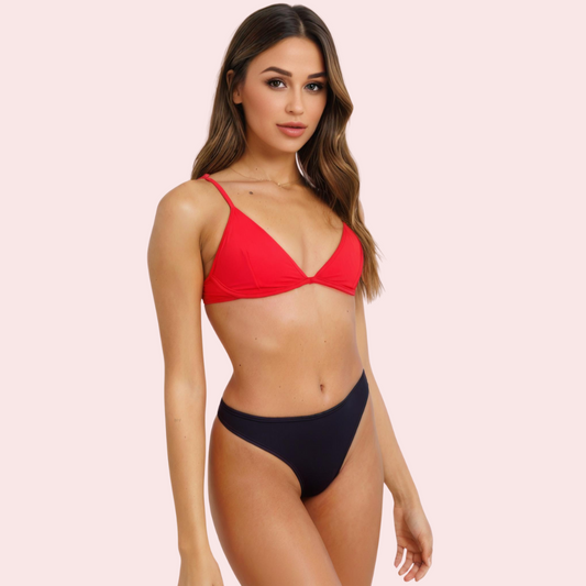 Midnight High-Waisted Bikini Bottom – Classic Black (Bottom Only)