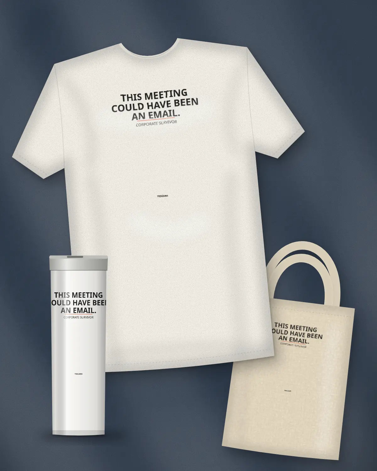 Corporate Survivor: oversized tee, tote and tumbler
