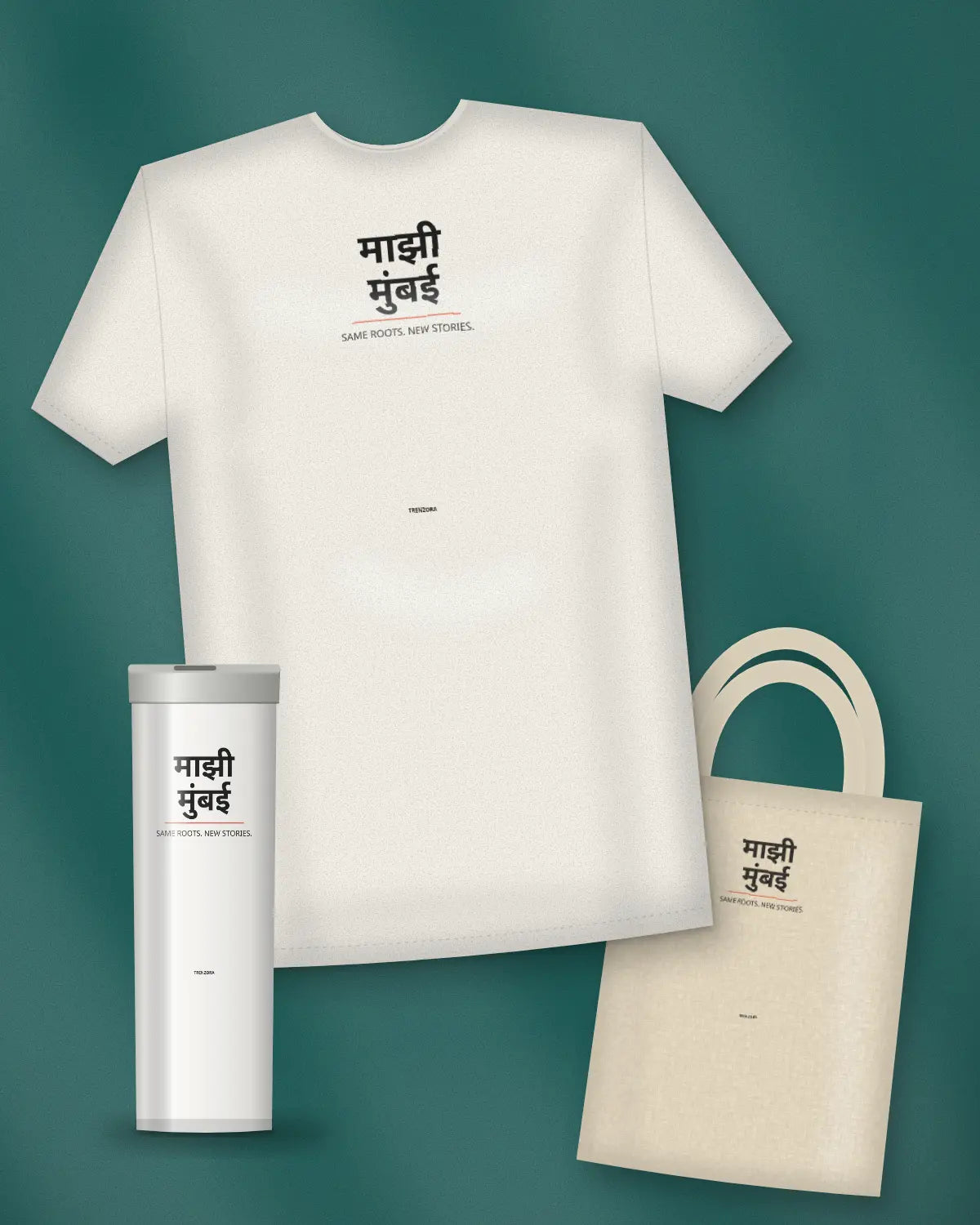 Desi Roots: oversized tee, tote and tumbler